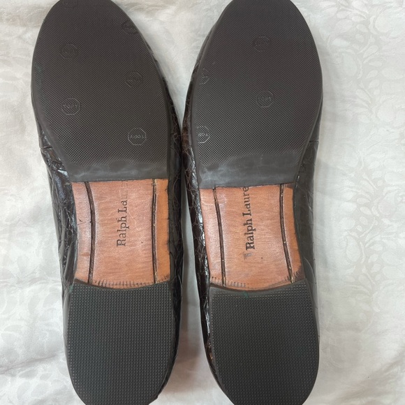 Ralph Lauren brand new real crocodile flats - Picture 4 of 4
